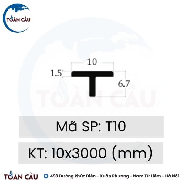 Nẹp đồng T10