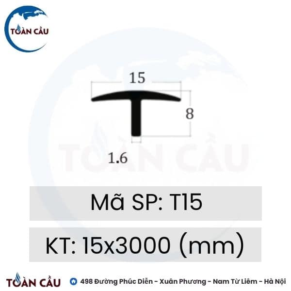 Nẹp đồng T15