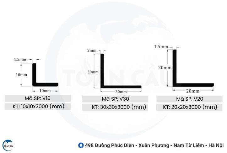 Nẹp V đồng có những loại nào?