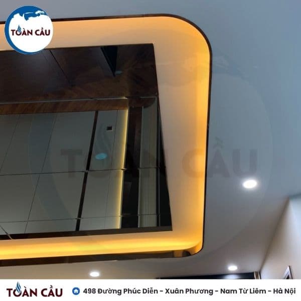 Ứng dụng Nẹp inox trang trí trần