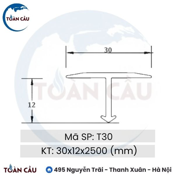 Nẹp Nhôm T30