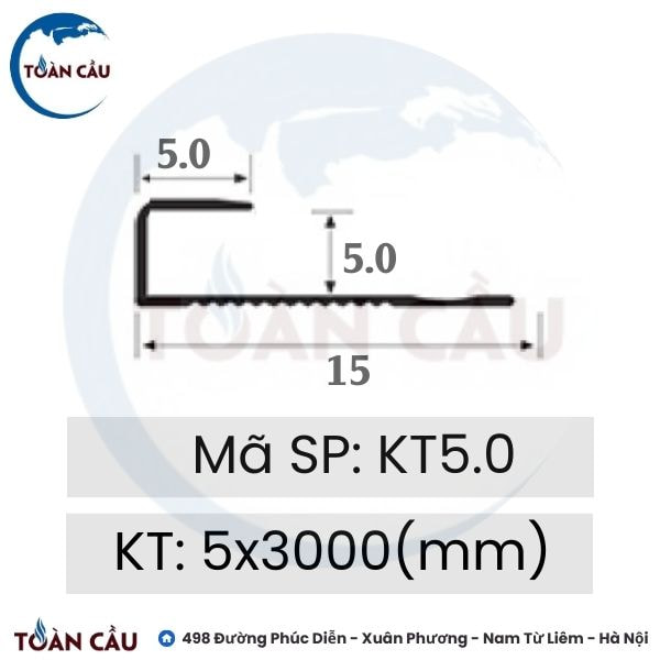 Nẹp kết thúc KT5.0