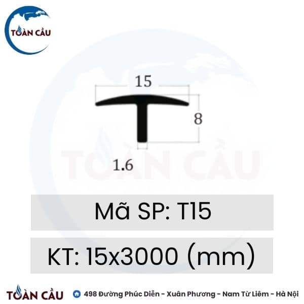 Nẹp đồng T15