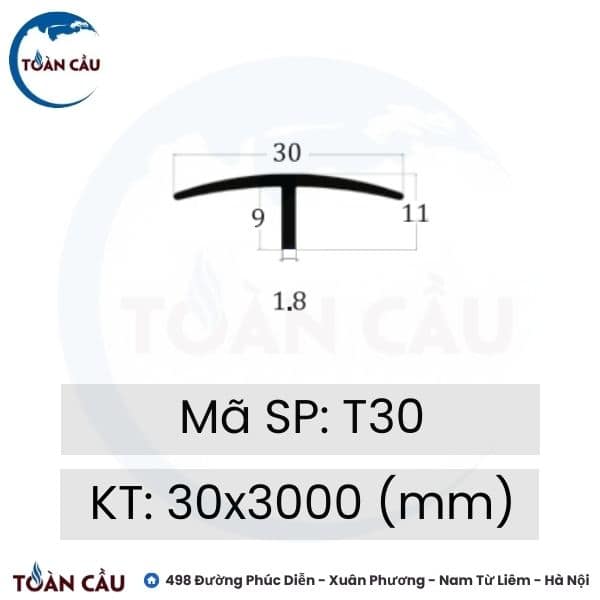 Nẹp đồng T30