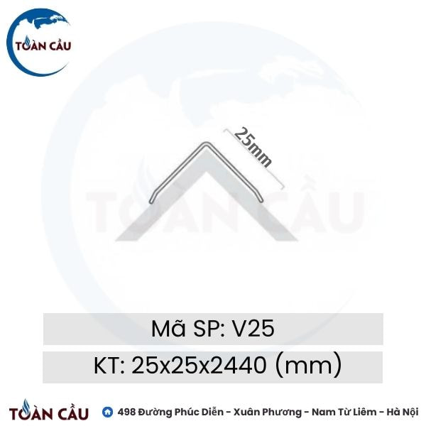 Nẹp inox V25