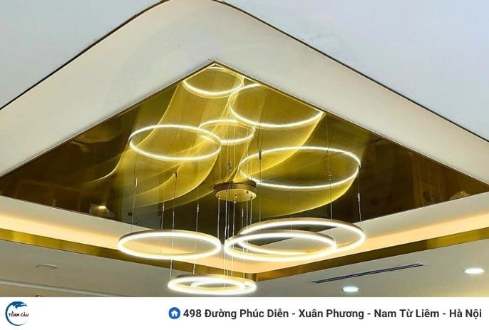 Ứng dụng thực tế của nẹp inox trang trí trần trong không gian nội thất