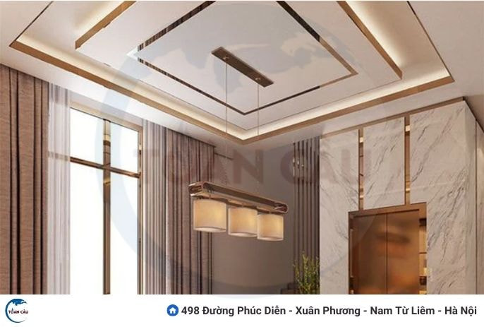 Ứng dụng thực tế của nẹp inox trong trang trí trần nhà