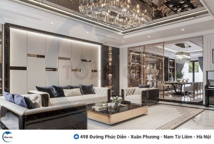 Nẹp inox trong các dự án cao cấp, khách sạn, resort, showroom